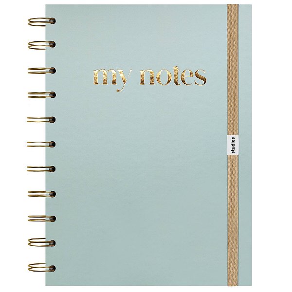 Caderno Universitário Notes Verde 20x28 110F Pautado Studies