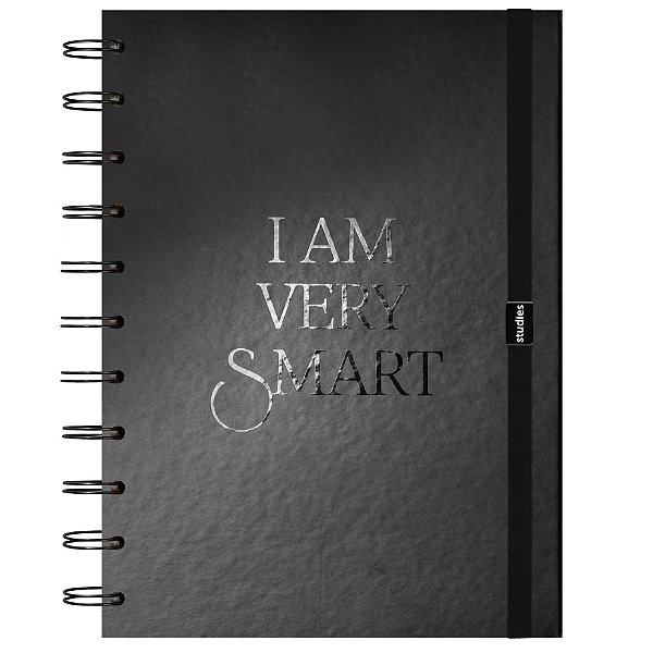 Caderno Universitário Smart Black 20x28 110F Pautado Studies