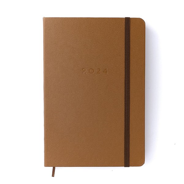 Agenda Planner 360F Diário Datado 14x21 Cicero Caramelo 2024