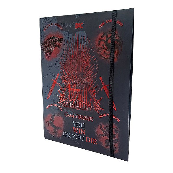 Caderno Argolado Colegial 18x25cm 48 Fls Game of Thrones DAC