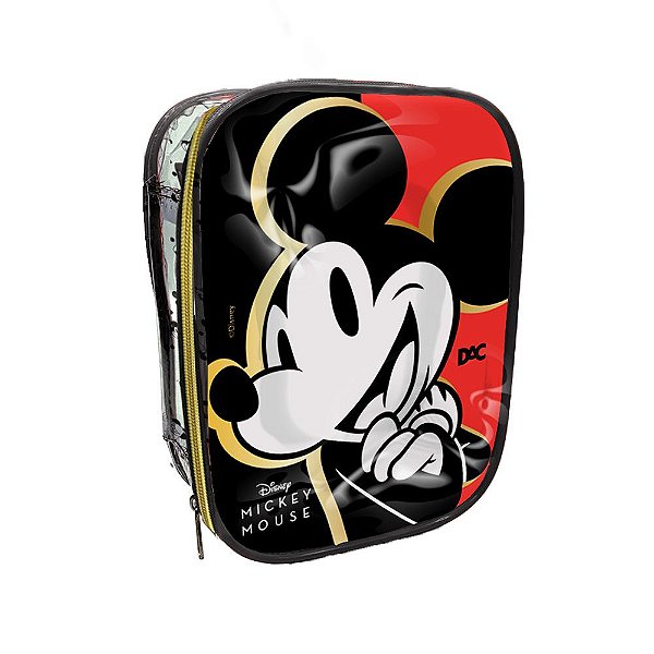 Estojo Baú Grande PVC Cristal - Mickey DAC