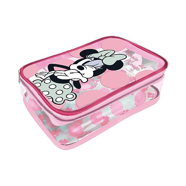 Estojo Baú Grande PVC Cristal - Minnie DAC