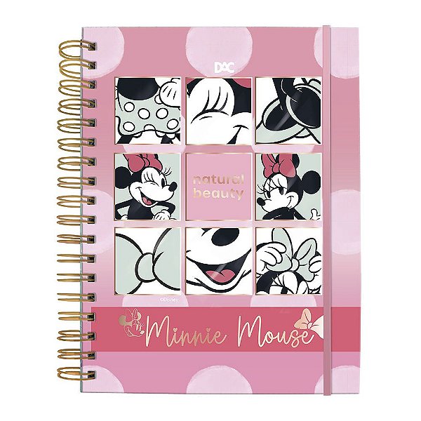 Caderno Smart Colegial 80 Folhas Reposicionáveis Minnie DAC