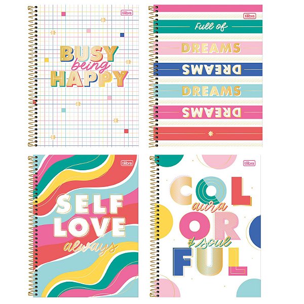 Caderno Espiral CD Universitário 10 Matérias Tilibra Be Nice
