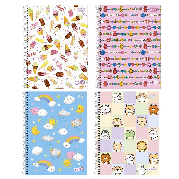 Caderno Universitário 10 Matérias Tilibra - Spice Feminino