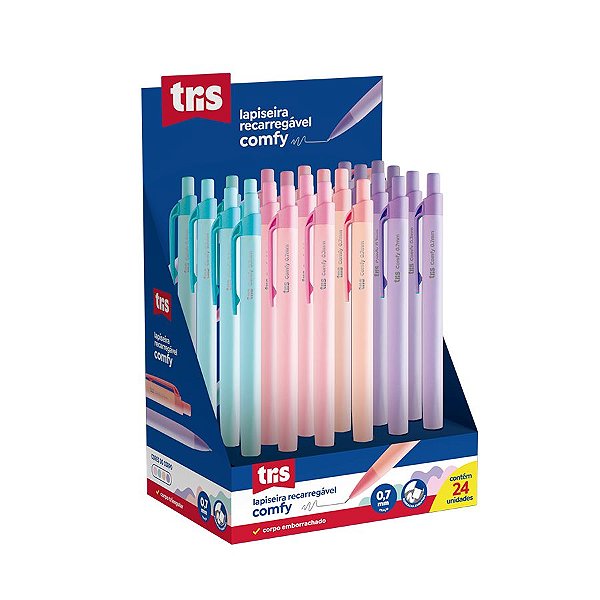Lapiseira 0.7mm Tris - Comfy Fashion Tons Pastel