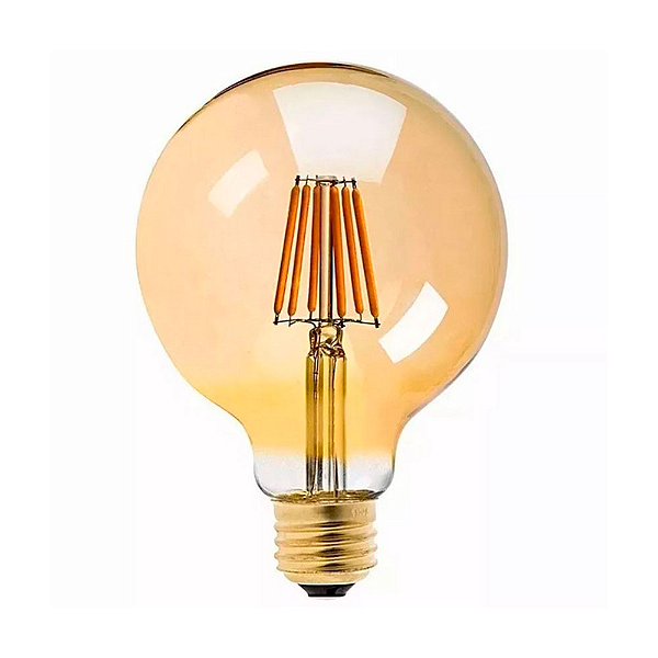 LAMPADA LED FILAMENTO 4W 2300K 750LM E27 G95 BIV