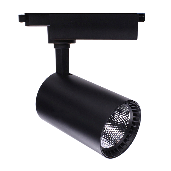 SPOT LED TRILHO PRETO 20W 3000K 2200LM