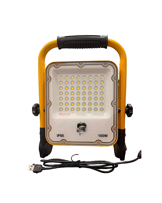 REFLETOR LED 100W PORTÁTIL 6500k