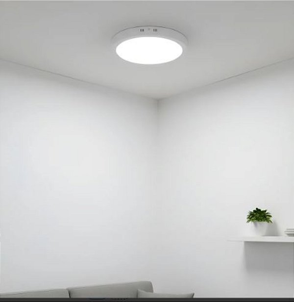 PAINEL LED 24W SOBREPOR REDONDO 6500K 29CM