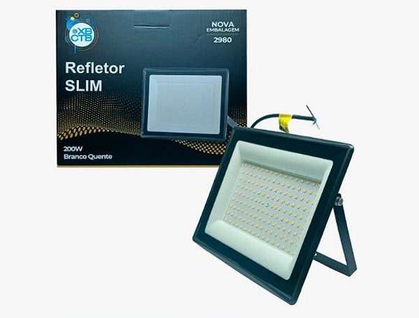 REFLETOR LED 200W 3000K IP65 BIV