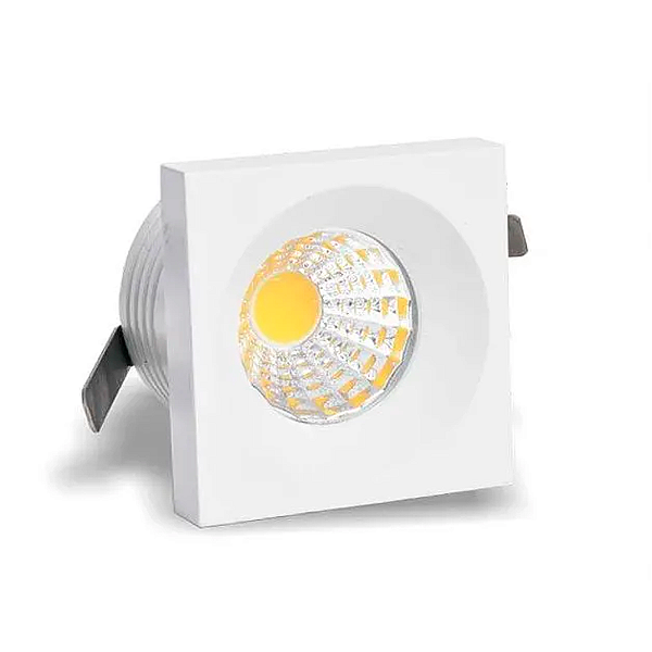 SPOT LED MINI P/ MOVEL QD 3W 180LM BIV 3000K BR