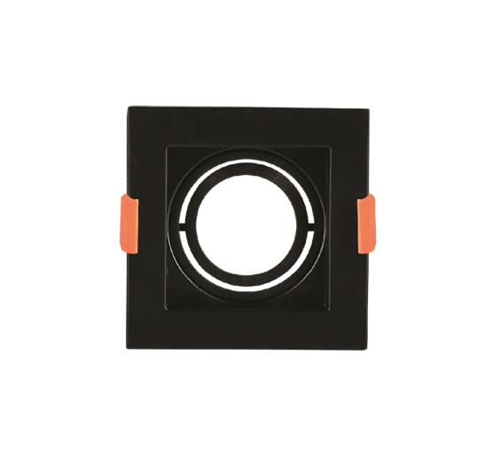 SPOT EMBUTIDO QD RECUADO AR70 GU10 PT