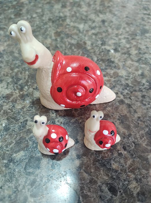 TERRÁRIO TRIO DE CARACOL VERMELHO