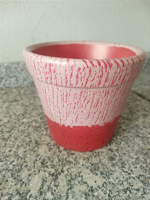 CACHEPOT TEXTURA VERMELHO POTE 11