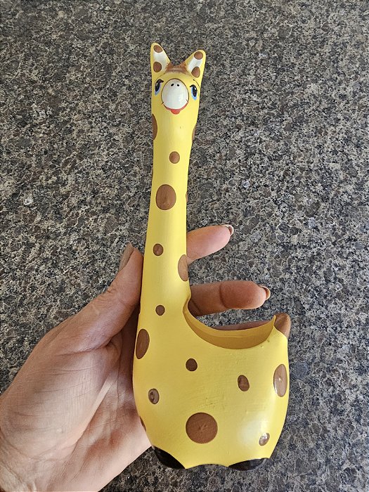 CACHEPOT GIRAFINHA AMARELA POTE 6