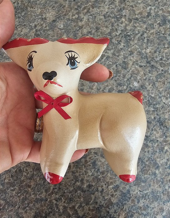 MINI RENA BEGE VERMELHA
