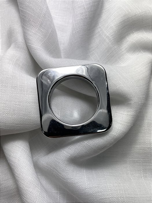 Ilhós Quadrado Cromado - 19mm