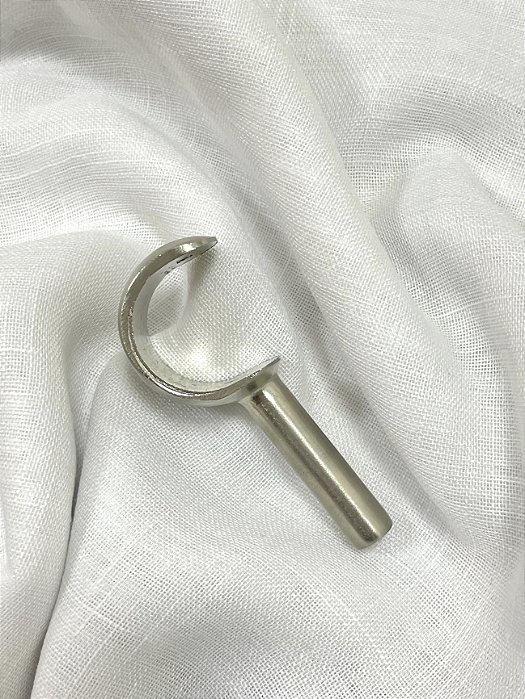 Suporte Chapa Simples Aço Escovado- 19mm