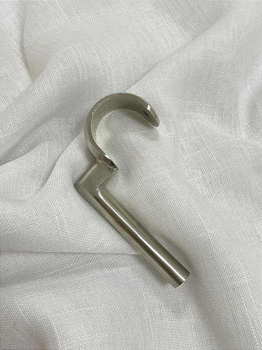 Suporte Simples Teto Aço Escovado - 19mm