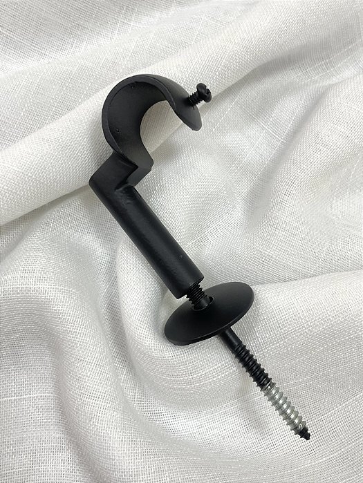 Suporte Simples Teto Preto - 19mm