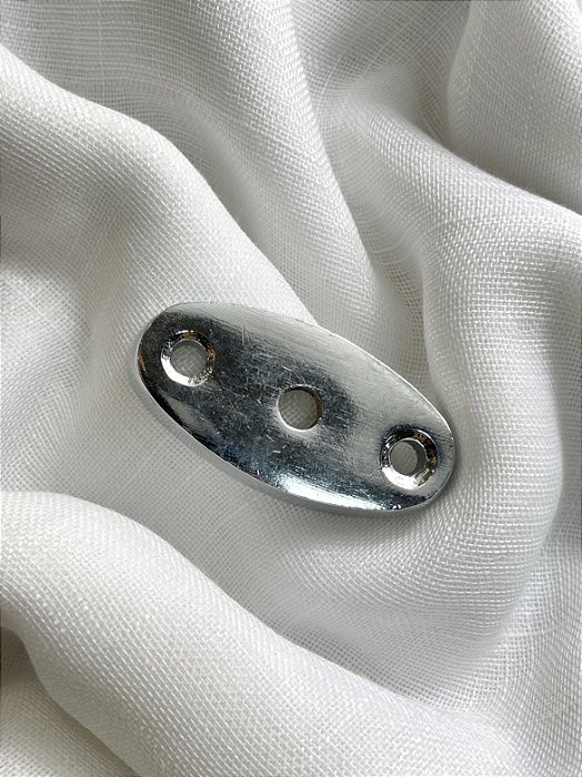 Roseta Oval Cromada - 19mm