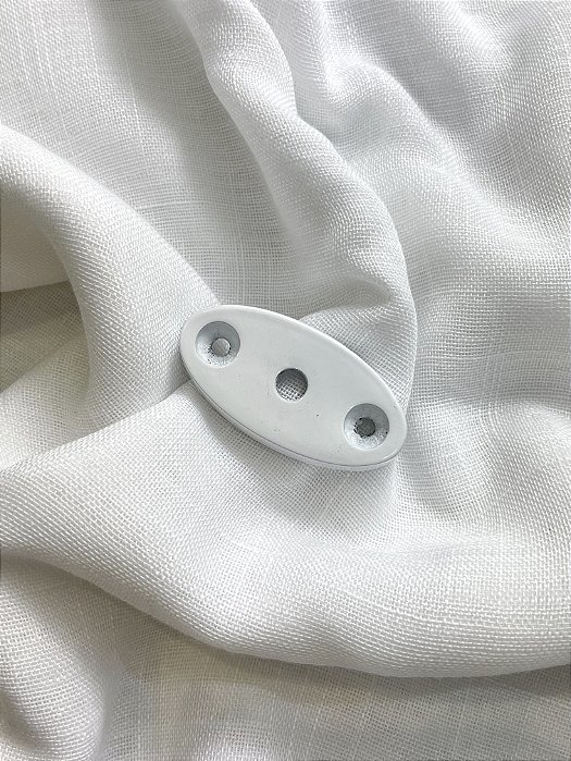 Roseta Oval Branca - 19mm