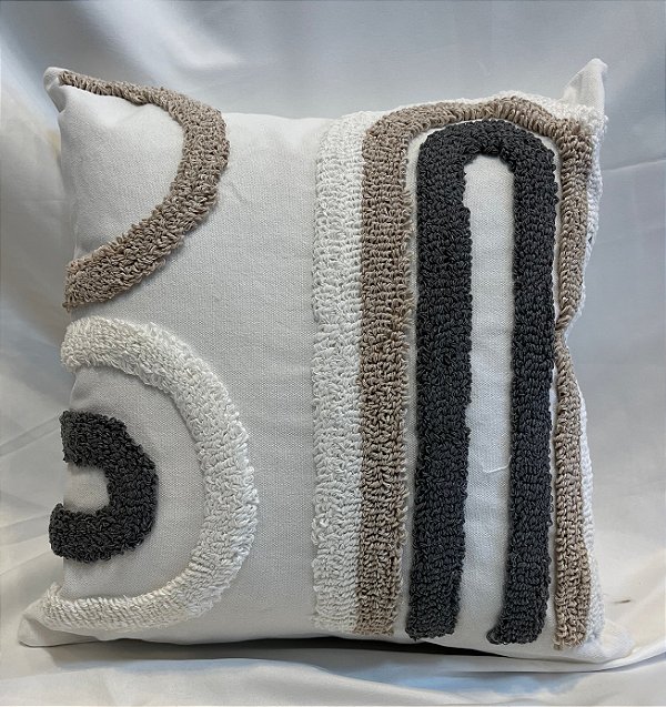 Capa de Almofada Relevo - Rústica