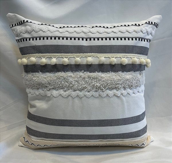 Capa de Almofada Relevo - Rústica Chic