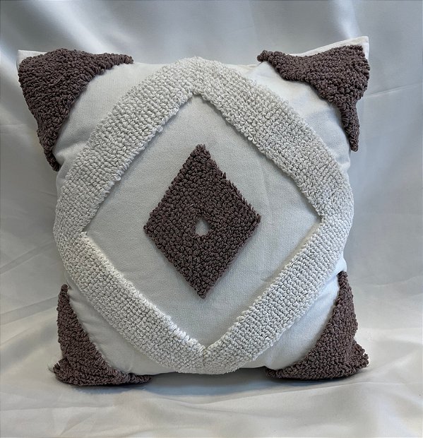 DUPLICADO - Capa de Almofada Relevo - Rústica Chic