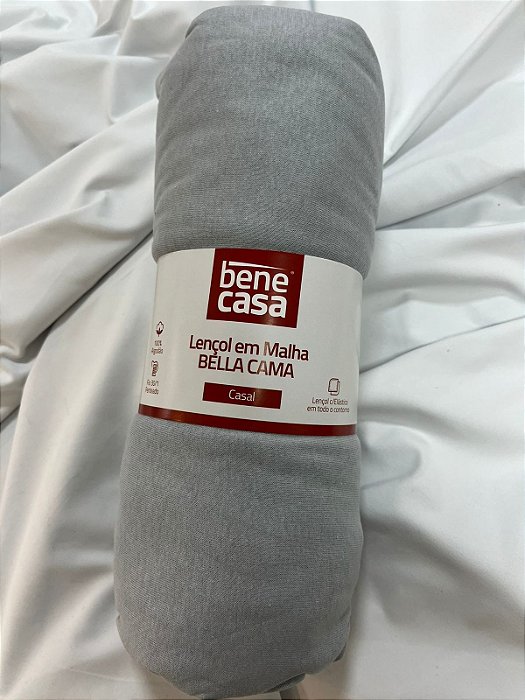 Lençol Casal Bene Casa Cinza