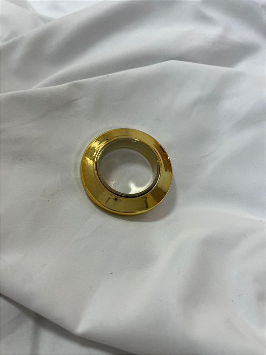Ilhós Redondo Dourado para Cortina - 19mm
