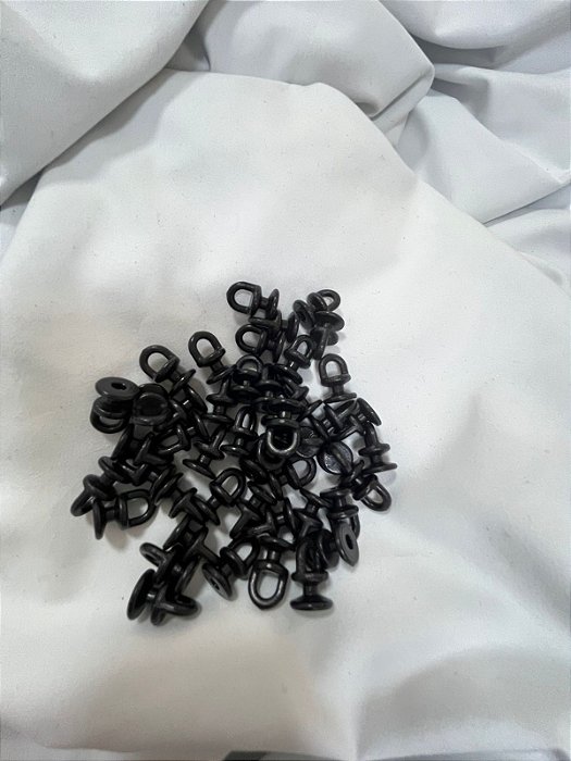 Deslizante Maxi Redondo Trilho e Varão c/ 1000 Unidades Cortina Preto