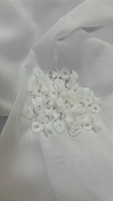 Terminal Trava Para Trilho Suíço Max Cortina Branco - Unidade