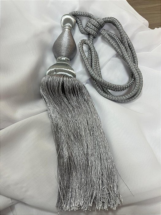 Abraçadeira Dublin c/ Imã e Franja Prata