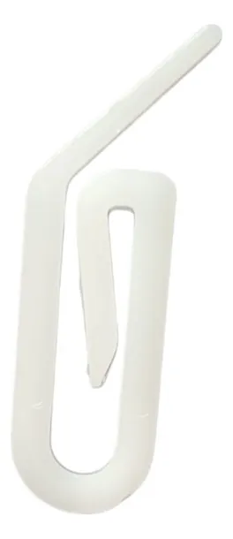 Gancho Para Deslizante Cortina Hospitalar - 100 Unidades Branco