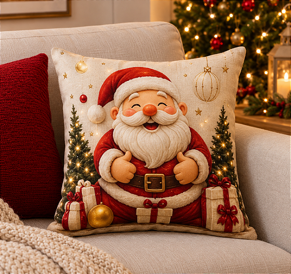 Almofada Piscante Papai Noel 45x45
