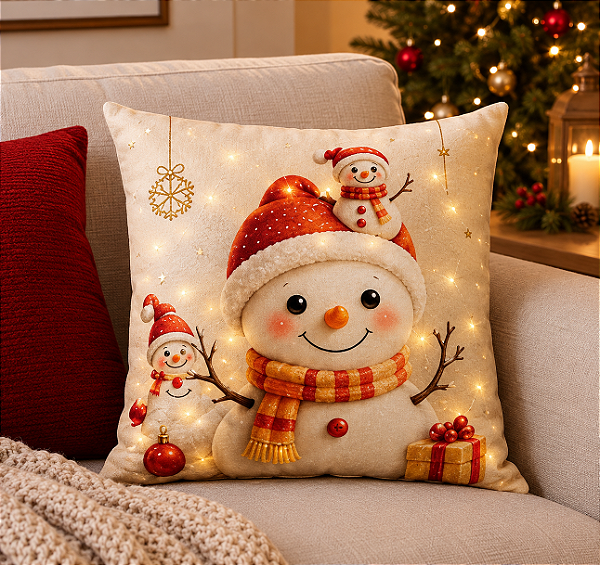 DUPLICADO - Almofada Piscante Papai Noel 45x45