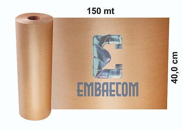Bobina de Papel Kraft Monolúcido - 40cm x 150MT x 5kg