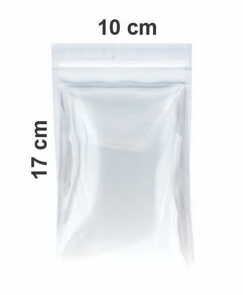 Saco Stand Up Pouch Transparente 10x17