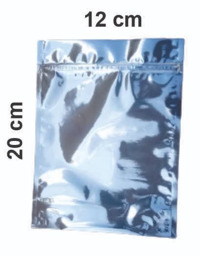 Saco Stand Up Pouch Metalizado 12x20