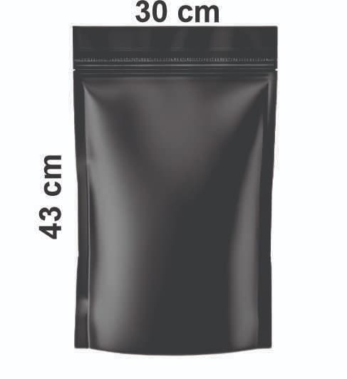 Saco Stand Up Pouch Preto 30x43
