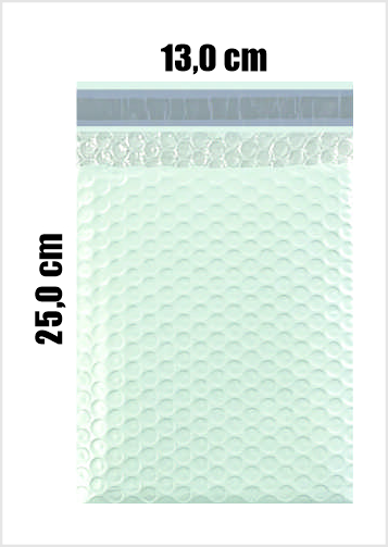Envelope de Segurança Bolha Laminado Branco- 13x25