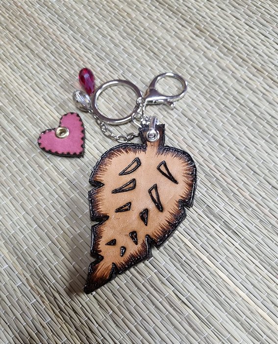 PEQUENA FOLHA 2 CHAVEIRO DUPLA FACE PERSONALIZADA