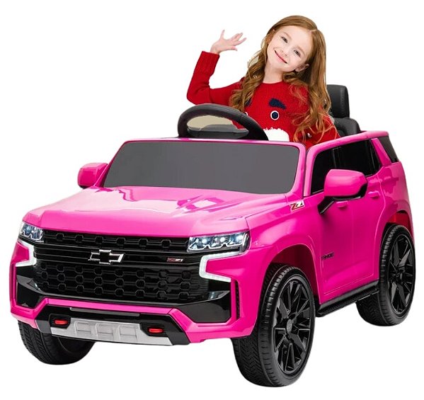 Carro elétrico infantil rosa 2 lugares - Carro Elétrico Infantil