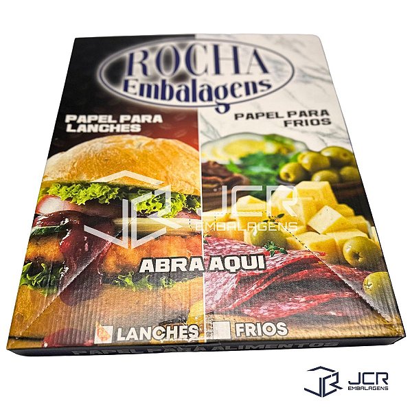 Papel Acoplado Para Lanches 30 x 38 400 Folhas Rocha