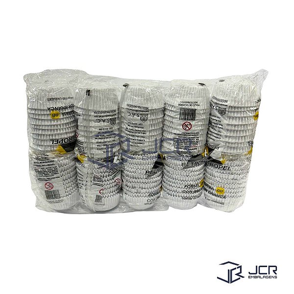 Forma de Papel Mono Branca N-0B com 1.000 Petropel
