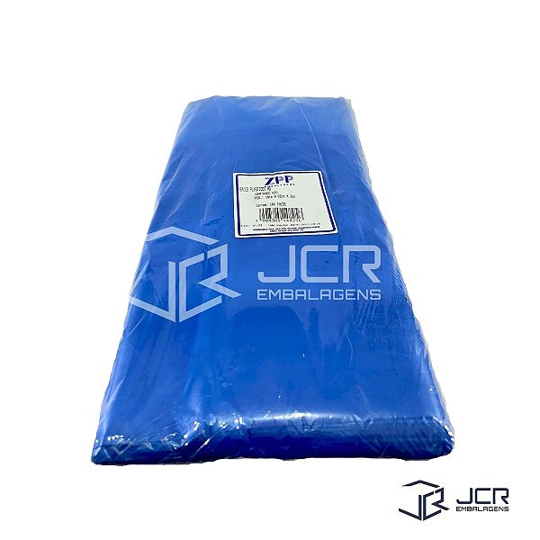Sacos Plásticos Para Lixo Azul 30 litros 59 x 62 cm com 100 Unidades ZPP