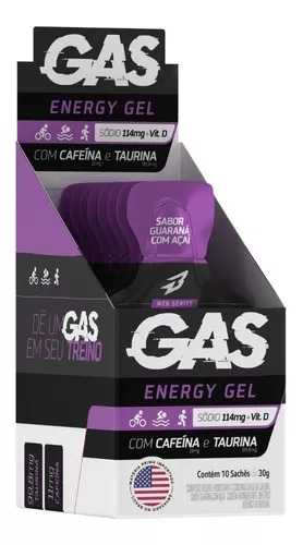 Gas Energy Gel Repositor Energético 10 Sachês Bodyaction