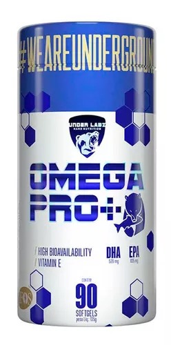 Omega 3 Ultra Concentrado Dha-529 Epa-835 Selo Ifos 90caps Under labz